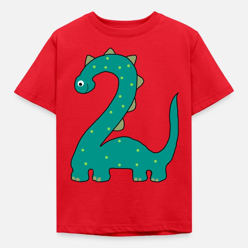 Langhals 2 - Kinder T-Shirt - Rot