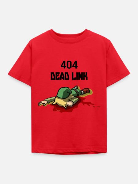 DEAD LINK SHIRT - Kinder T-Shirt - Rot