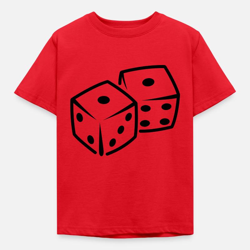 dices - Kinder T-Shirt - Rot
