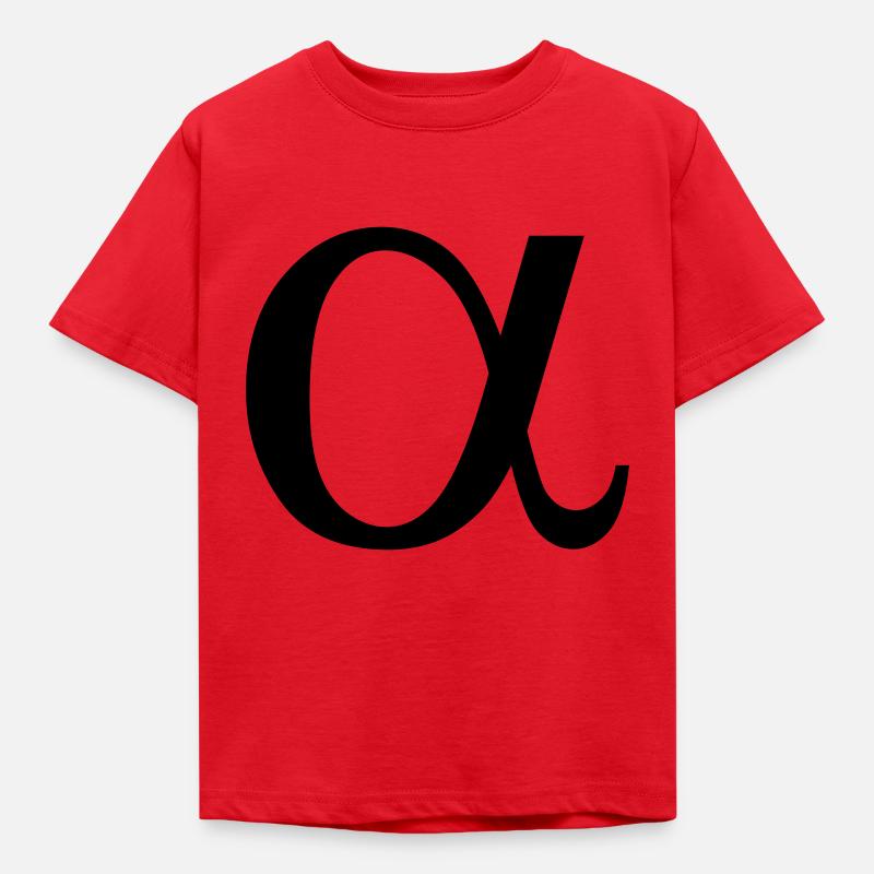 alpha - Kinder T-Shirt - Rot