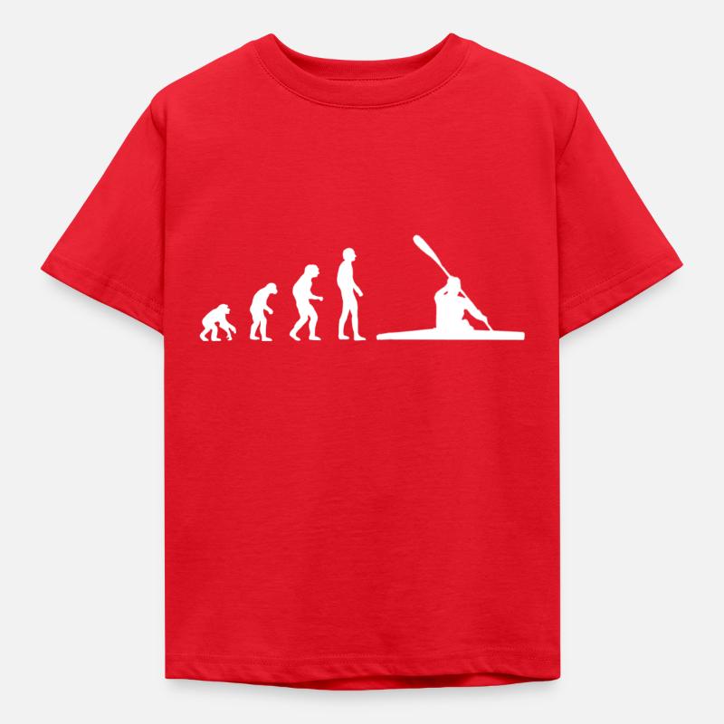 Canoe Evolution white - Kids' T-Shirt - red