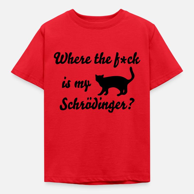 Chat de Schrödinger - T-shirt Enfant - rouge
