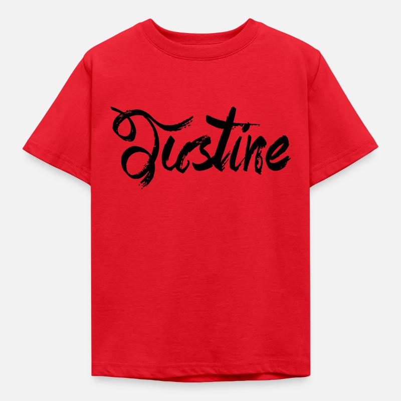 Justine - Kinder T-Shirt - Rot