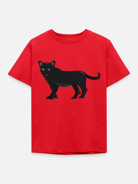 Panther - Kinder T-Shirt - Rot