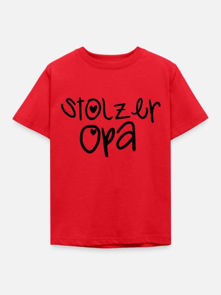 Stolzer Opa - Kinder T-Shirt - Rot