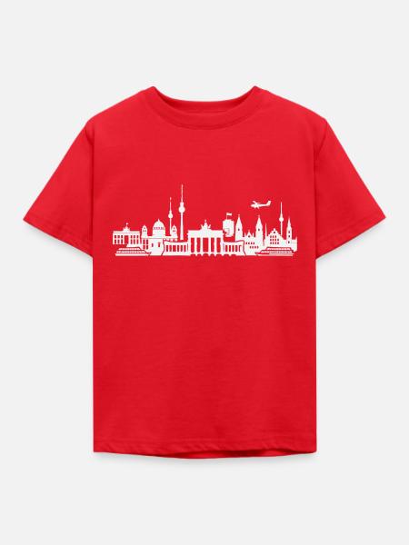 Berlin Skyline - Kinder T-Shirt - Rot
