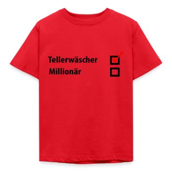 Chiffons millionnaire - T-shirt Enfant - rouge - Devant - AI Model Kid Male (0cm)