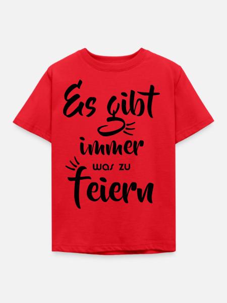 Party - Immer was zu feiern - Kinder T-Shirt - Rot