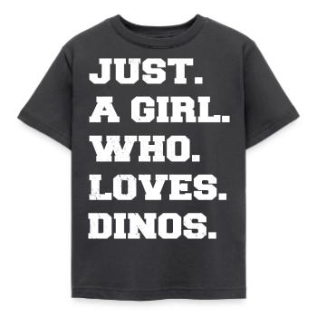 costume tshirts birthday trex fun green boys - Kids' T-Shirt - dark grey - Front - AI Model Kid Female (0cm)