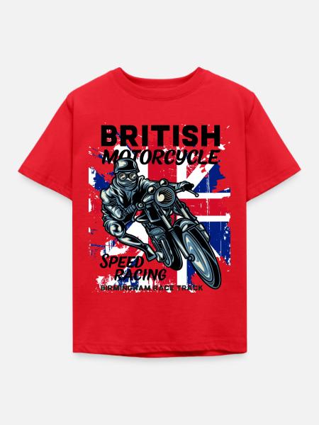 Motorcycles - Kinder T-Shirt - Rot