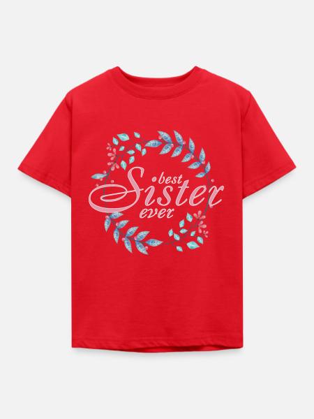 Beste Schwester - Kinder T-Shirt - Rot