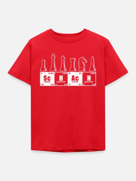 Schach - Kinder T-Shirt - Rot