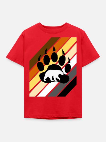 Gay Bear Flagge - Kinder T-Shirt - Rot