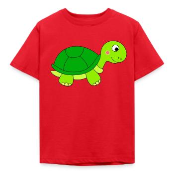 Schildkröte - Kinder T-Shirt - Rot - Vorne - AI Model Kid Male (0cm)