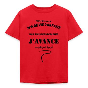 T shirt handicap - T-shirt Enfant - rouge - Devant - AI Model Kid Male (0cm)