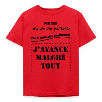 handicapé - T-shirt Enfant - rouge - Devant - AI Model Kid Male (0cm)