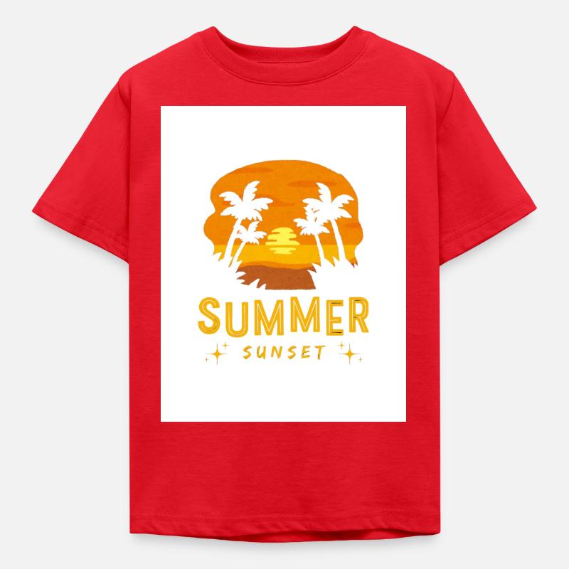 Sommer Design - Kinder T-Shirt - Rot