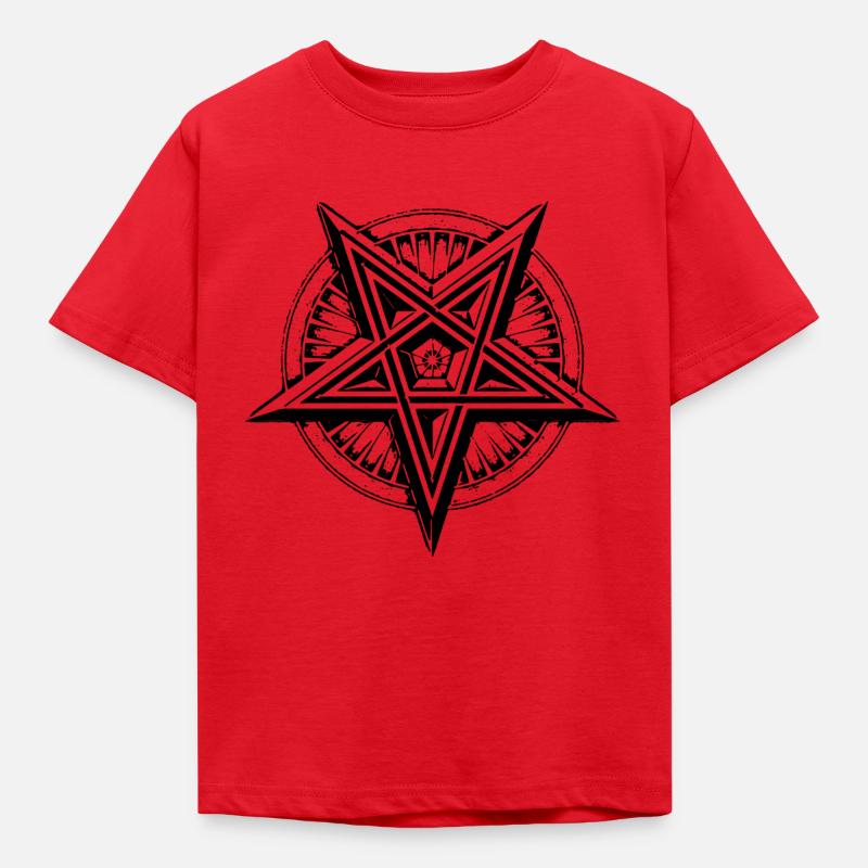 pentagram - Kinder T-Shirt - Rot