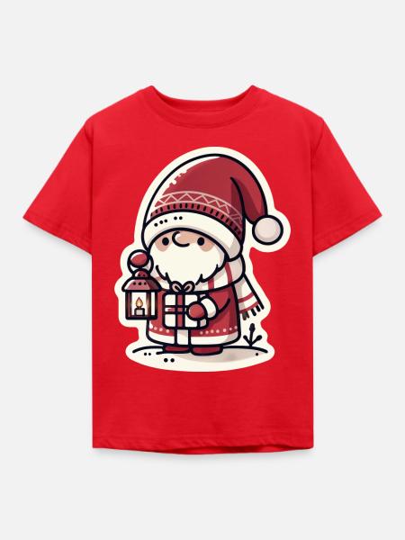 Weihnachtswichtel aus Dänemark - Kinder T-Shirt - Rot