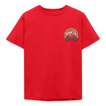 Mr. Potato Head My Monday Face - Kinder T-Shirt - Rot - Vorne - AI Model Kid Male (0cm)