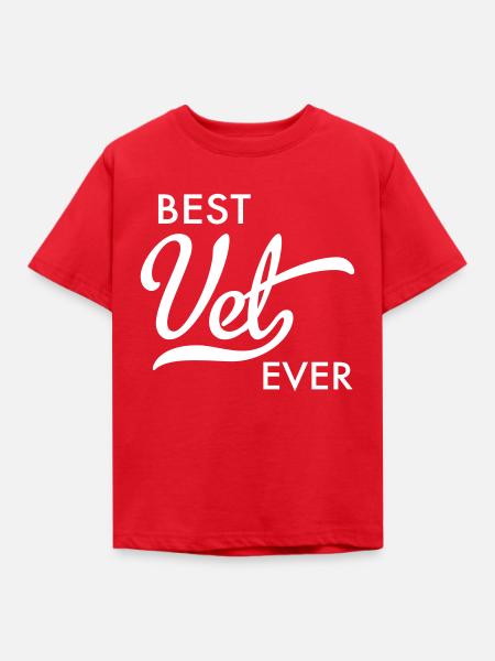 Tierarzt - Kinder T-Shirt - Rot