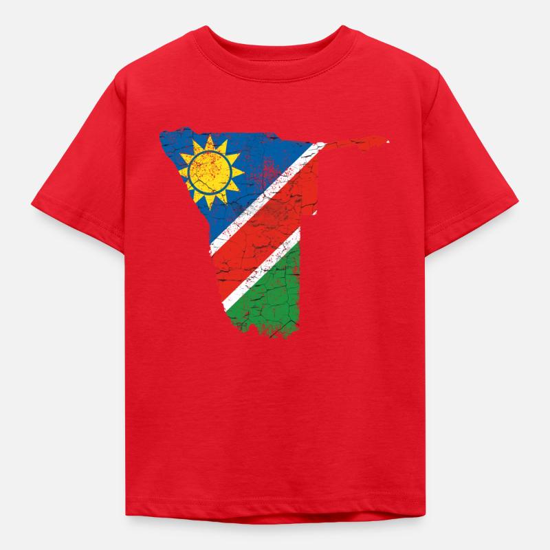 Namibia - Kinder T-Shirt - Rot