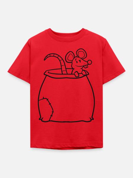 Sackratte | Sack-Ratte | Beuteltier - Kinder T-Shirt - Rot