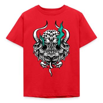 Buffalo - Kids' T-Shirt - red - Front - AI Model Kid Male (0cm)