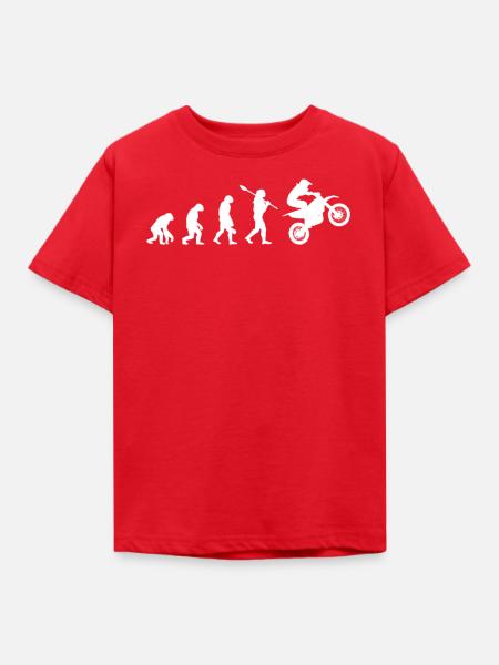 Motocross Evolution - Kinder T-Shirt - Rot