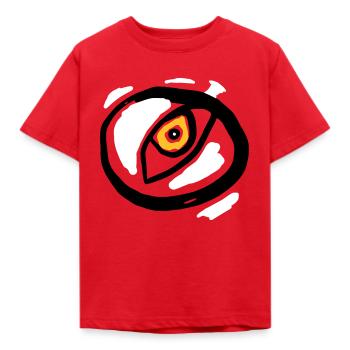 Eye - Symbolism - Kids' T-Shirt - red - Front - AI Model Kid Male (0cm)
