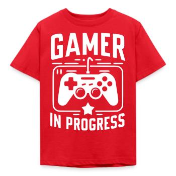 Gamer in Progress - Kids' T-Shirt - red - Front - AI Model Kid Male (0cm)