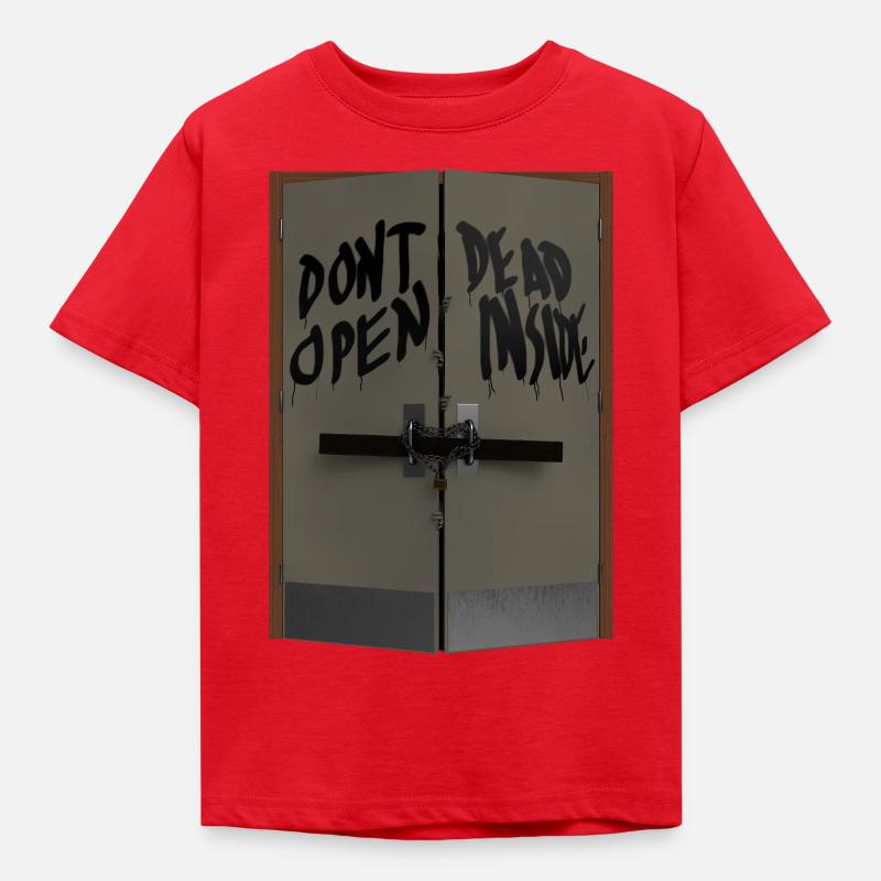 Don't open dead inside - T-shirt Enfant - rouge