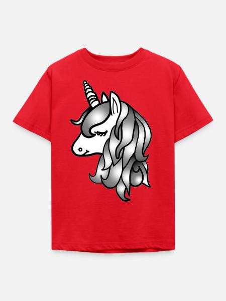 Einhorn - Kinder T-Shirt - Rot