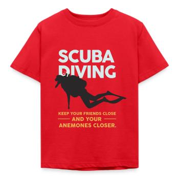 Scuba diving diving - Kids' T-Shirt - red - Front - AI Model Kid Male (0cm)