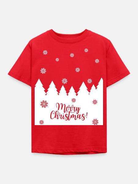 Festliche Grafik - Kinder T-Shirt - Rot