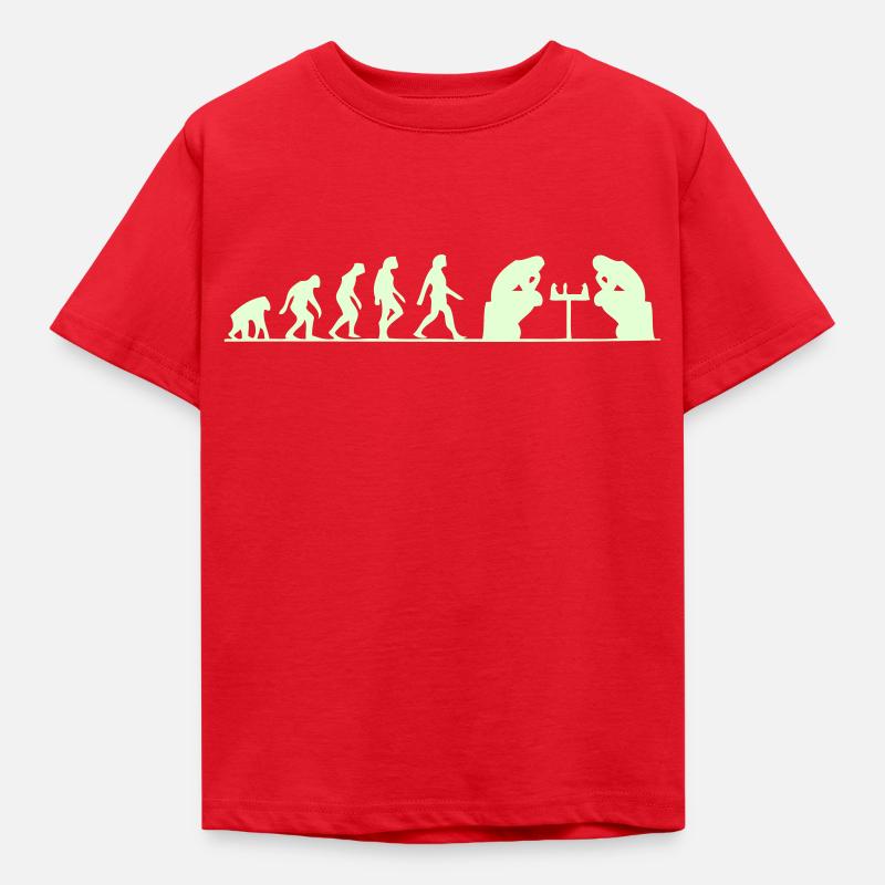 évolution échec - T-shirt Enfant - rouge