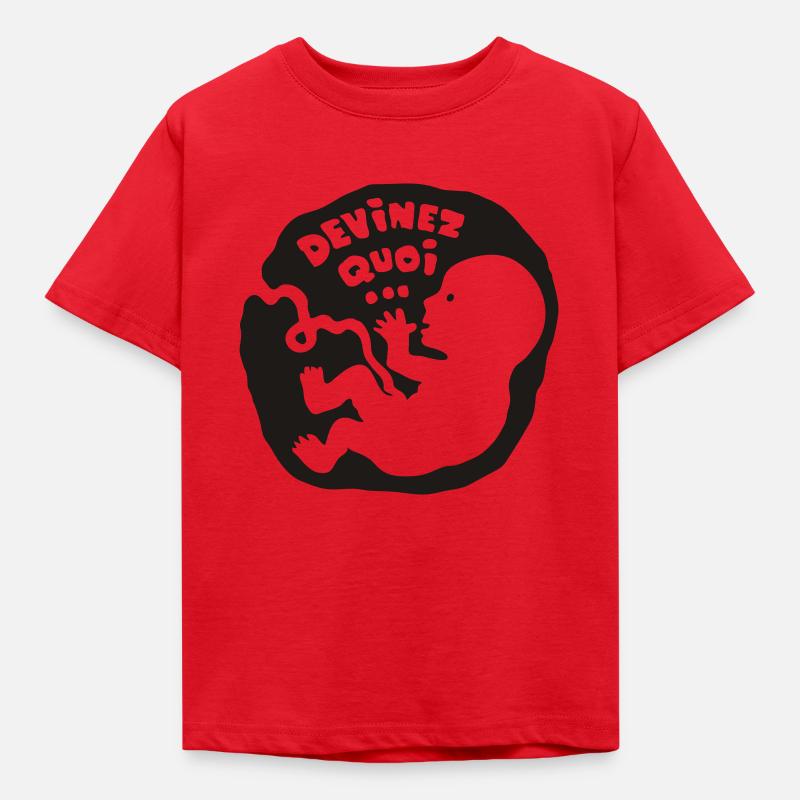 Devinez quoi… (enceinte) - T-shirt Enfant - rouge