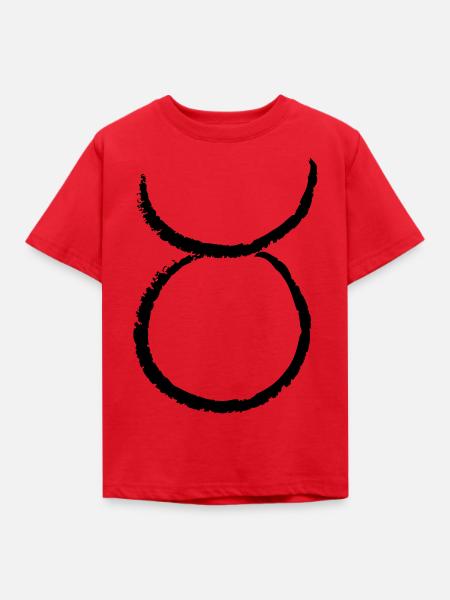 Sternzeichen Stier - Taurus - Kinder T-Shirt - Rot