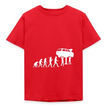 Evolution workshop mechanic - Kids' T-Shirt - red - Front - AI Model Kid Male (0cm)