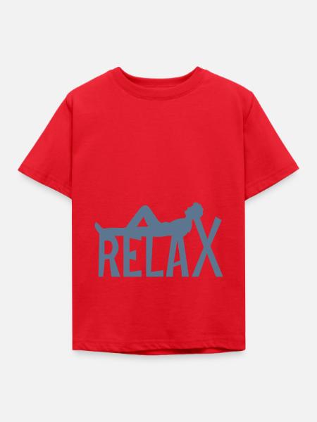 Entspannen Relax - Kinder T-Shirt - Rot