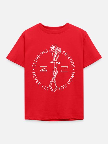 Kletterfreunde - Kinder T-Shirt - Rot