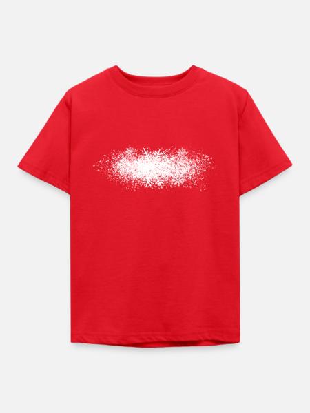 schnee - Kinder T-Shirt - Rot