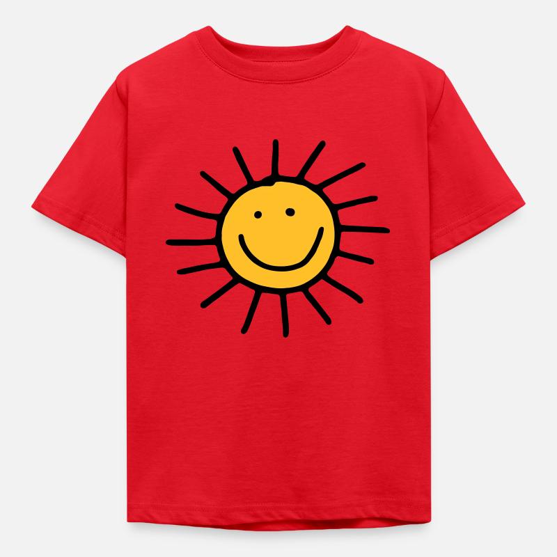 Sun - Kids' T-Shirt - red
