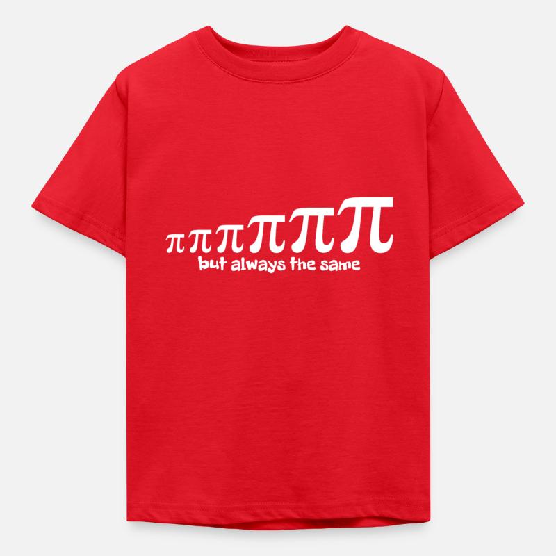 Nombre Pi Évolution - T-shirt Enfant - rouge