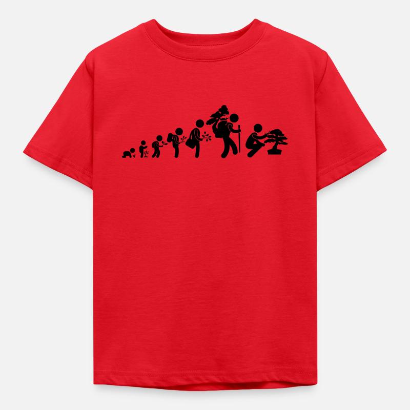 bonsaka_evolution_sans - Kids' T-Shirt - red