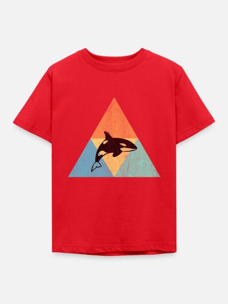 Wal - Kinder T-Shirt - Rot