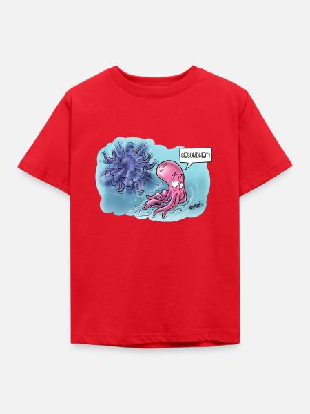 Gesundheit Tintenfisch! - Kinder T-Shirt - Rot