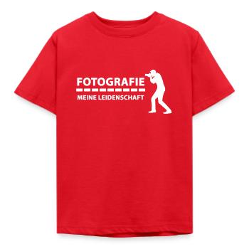 Fotografie aus Leidenschaft - Kinder T-Shirt - Rot - Vorne - AI Model Kid Male (0cm)