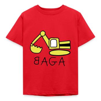 Pelles (BAGA) - T-shirt Enfant - rouge - Devant - AI Model Kid Male (0cm)