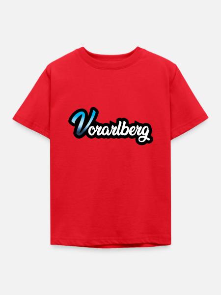 Vorarlberg fett - Kinder T-Shirt - Rot